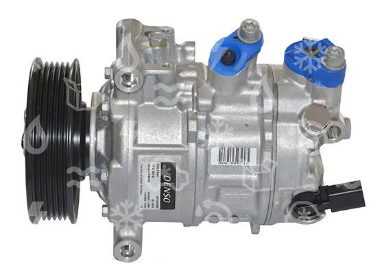 kompresor Denso 6SES14C, řemenice 110 mm, poly V6, 12V, - Škoda, Seat, VW, Audi